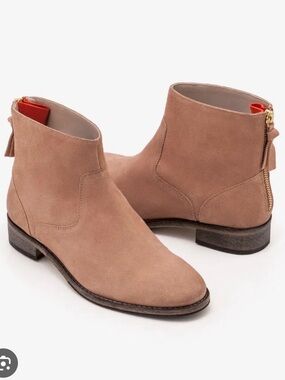 Boden Kingham Tan Suede Ankle Boots